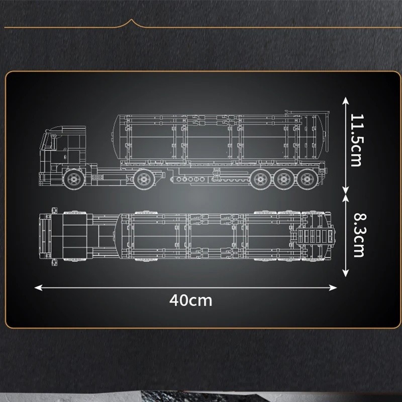 24075 MOULD KING Автоцистерна для перевозки топлива 24075 MOULD KING Автоцистерна для перевозки топлива