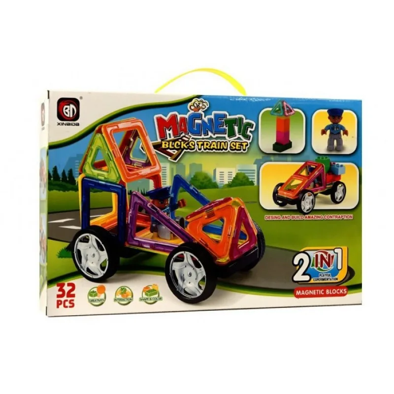 Magnetic Blocks Xinbida 9032A магнитный конструктор 32 детали Magnetic Blocks Xinbida 9032A магнитный конструктор 32 детали