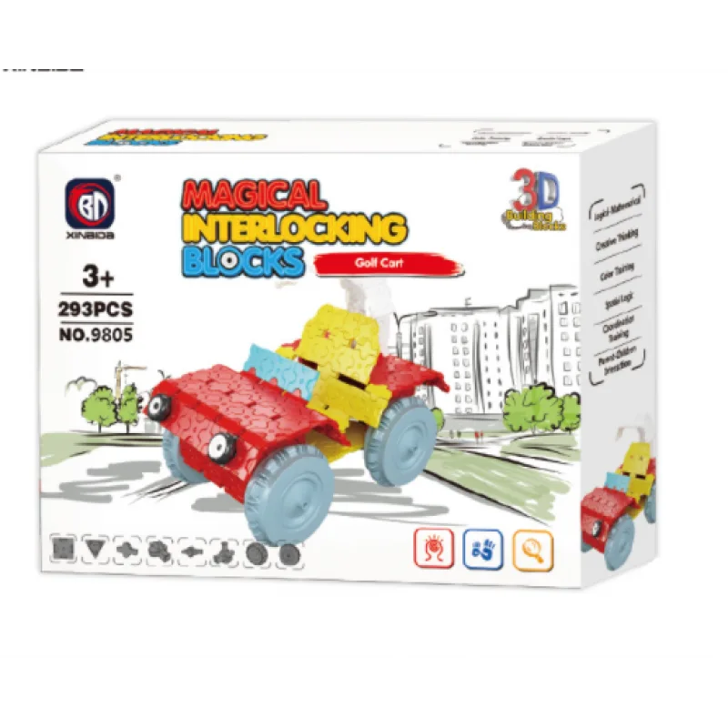 Magical Interlocking Blocks Xinbida 9805 магнитный конструктор 293 детали Magical Interlocking Blocks Xinbida 9805 магнитный конструктор 293 детали