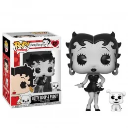 Бетти Буп с собачкой черно-белая (Betty Boop with Pudgy black and white (Эксклюзив Entertainment Earth)) из мультфильма Бетти Буп