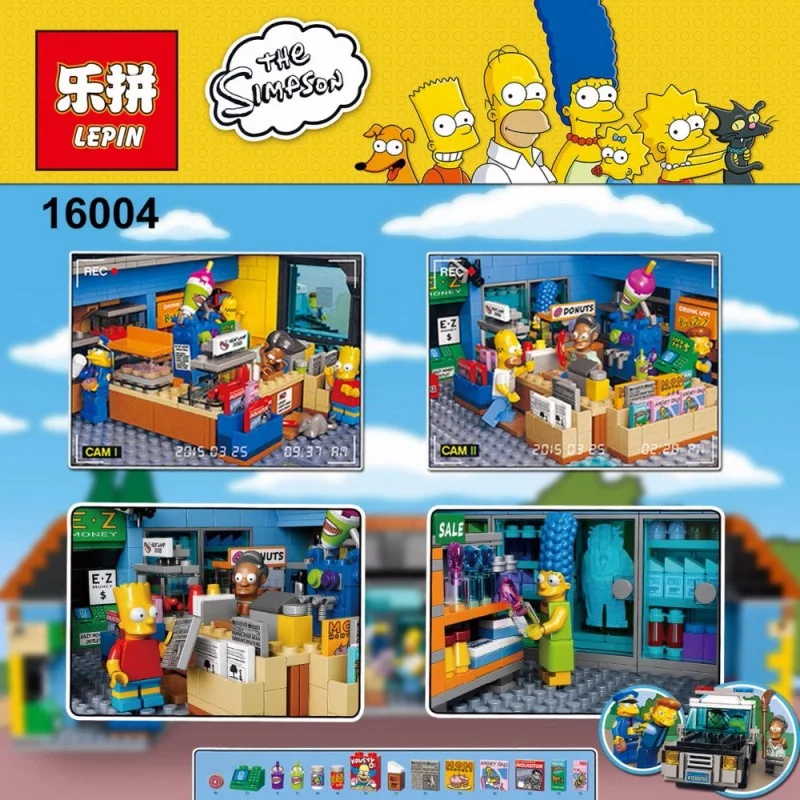 16004 Lepin Симпсоны Магазин На скорую руку 16004 Lepin Симпсоны Магазин На скорую руку