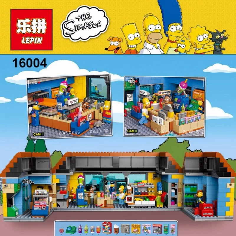 16004 Lepin Симпсоны Магазин На скорую руку 16004 Lepin Симпсоны Магазин На скорую руку