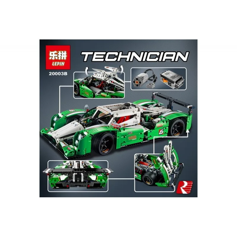 20003B Lepin Зеленый гоночный автомобиль 20003B Lepin Зеленый гоночный автомобиль