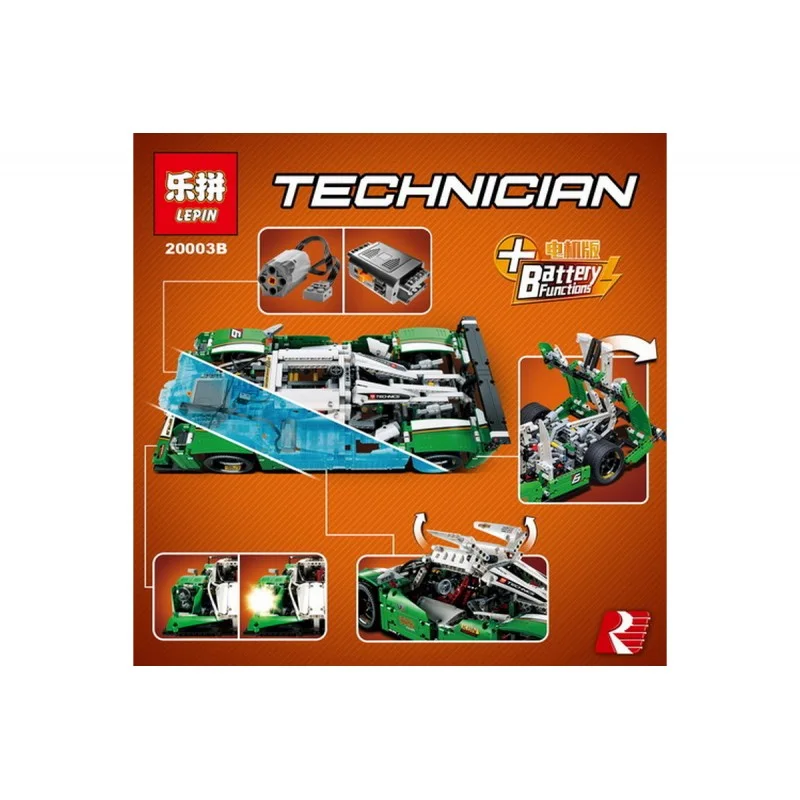 20003B Lepin Зеленый гоночный автомобиль 20003B Lepin Зеленый гоночный автомобиль