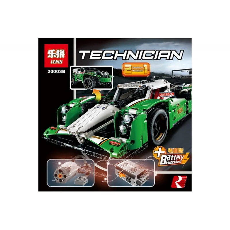20003B Lepin Зеленый гоночный автомобиль 20003B Lepin Зеленый гоночный автомобиль