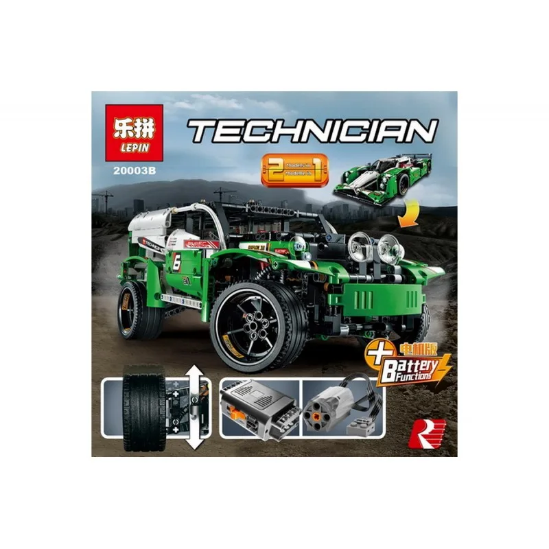20003B Lepin Зеленый гоночный автомобиль 20003B Lepin Зеленый гоночный автомобиль