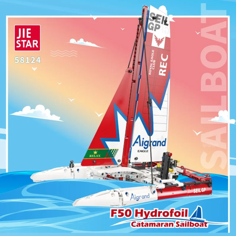 58124 JIE STAR F50 Hydrofoil парусный катамаран 58124 JIE STAR F50 Hydrofoil парусный катамаран