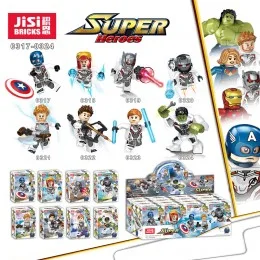 0317-0324 JiSi Bricks Набор из 8 минифигурок Мстителей