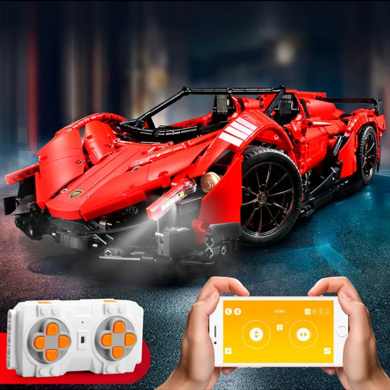 13079 MOULD KING Суперкар Lamborghini Veneno Roadster (с моторизацией) 13079 MOULD KING Суперкар Lamborghini Veneno Roadster (с моторизацией)
