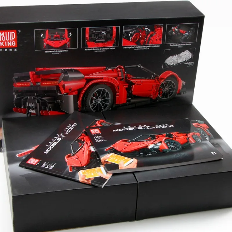13079 MOULD KING Суперкар Lamborghini Veneno Roadster (с моторизацией) 13079 MOULD KING Суперкар Lamborghini Veneno Roadster (с моторизацией)