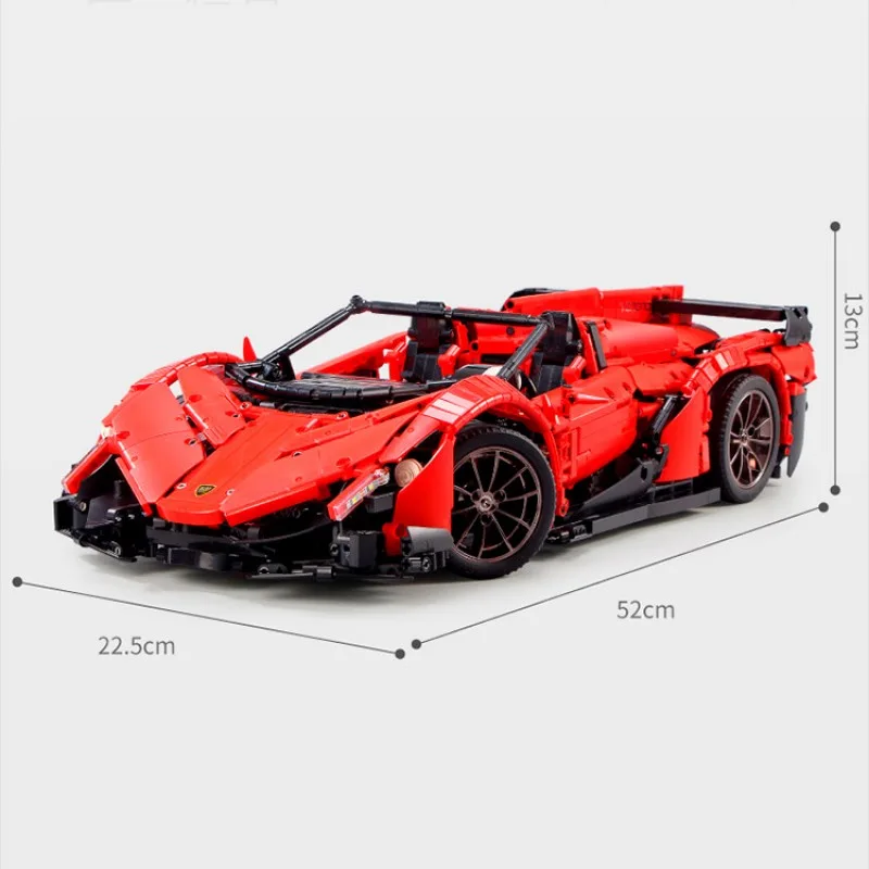 13079 MOULD KING Суперкар Lamborghini Veneno Roadster (с моторизацией) 13079 MOULD KING Суперкар Lamborghini Veneno Roadster (с моторизацией)