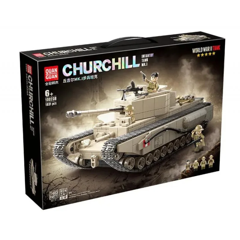 100238 Quanguan Британский пехотный танк Churchill MK.I 100238 Quanguan Британский пехотный танк Churchill MK.I