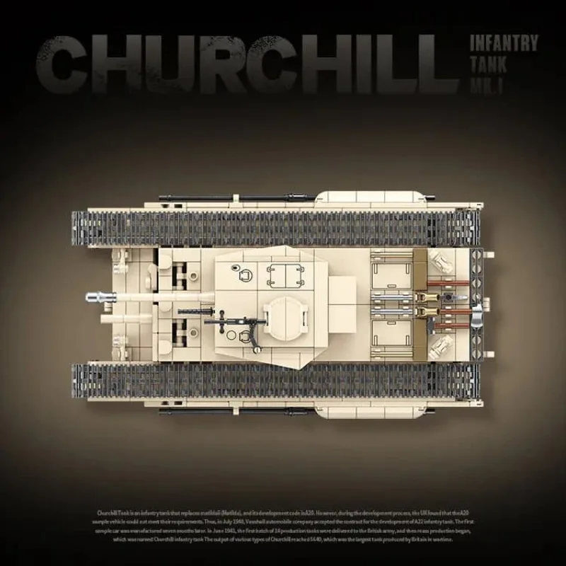 100238 Quanguan Британский пехотный танк Churchill MK.I 100238 Quanguan Британский пехотный танк Churchill MK.I