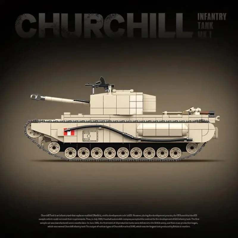 100238 Quanguan Британский пехотный танк Churchill MK.I 100238 Quanguan Британский пехотный танк Churchill MK.I