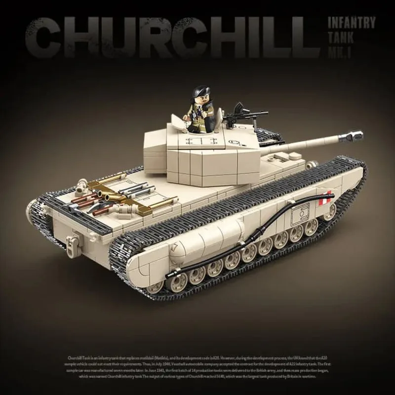 100238 Quanguan Британский пехотный танк Churchill MK.I 100238 Quanguan Британский пехотный танк Churchill MK.I