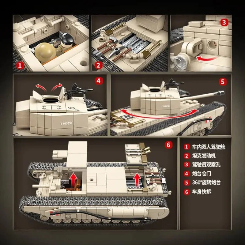 100238 Quanguan Британский пехотный танк Churchill MK.I 100238 Quanguan Британский пехотный танк Churchill MK.I