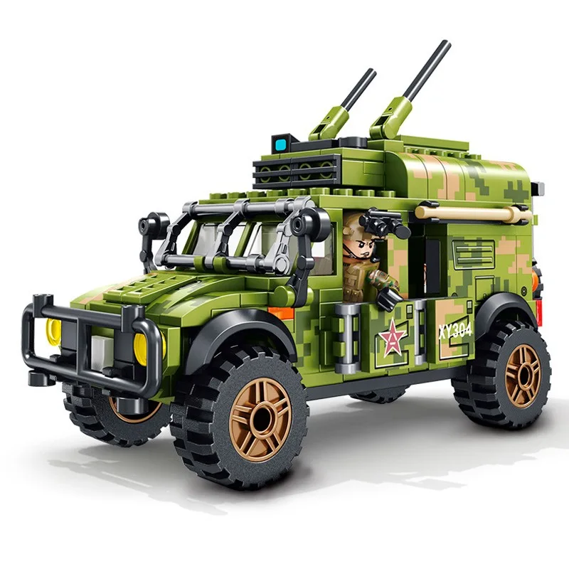 105563 Sembo Block Бронеавтомобиль Dongfeng Warrior и узел связи 105563 Sembo Block Бронеавтомобиль Dongfeng Warrior и узел связи