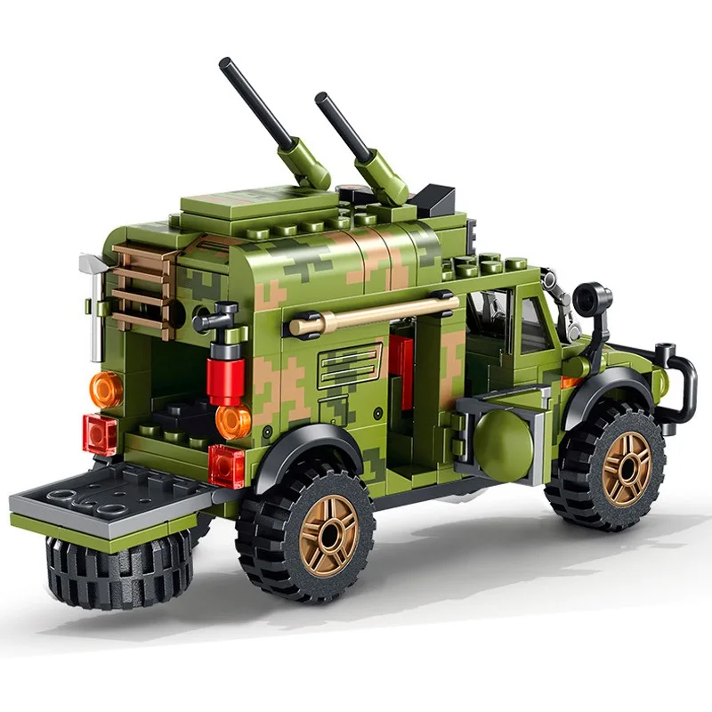 105563 Sembo Block Бронеавтомобиль Dongfeng Warrior и узел связи 105563 Sembo Block Бронеавтомобиль Dongfeng Warrior и узел связи