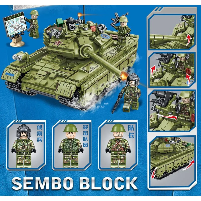 105682 Sembo Block Танк Type 59 105682 Sembo Block Танк Type 59