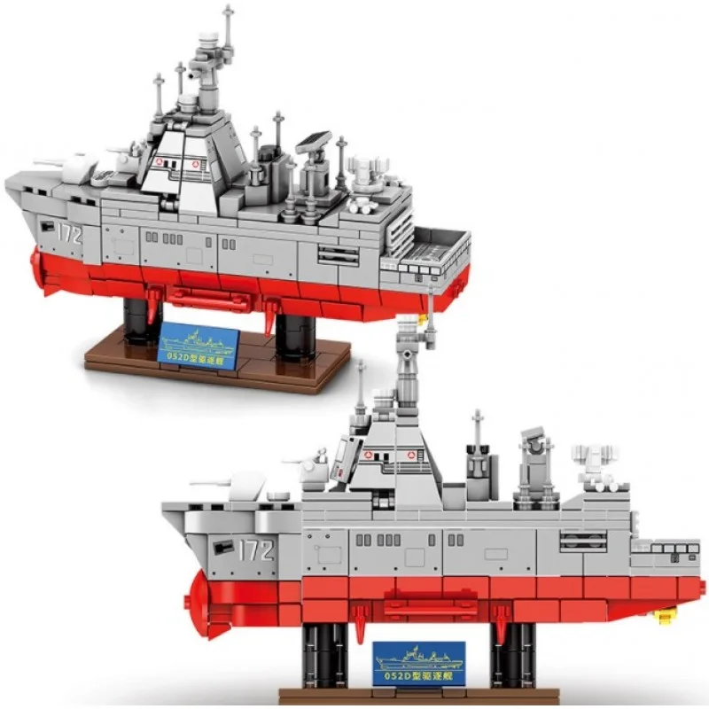 202072 Sembo Block Ракетный эсминец 052D-Xiamen 202072 Sembo Block Ракетный эсминец 052D-Xiamen