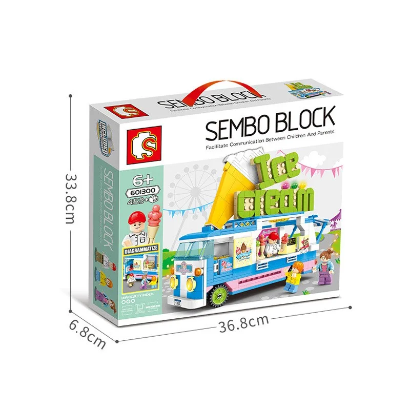 601300 Sembo Block Грузовик с мороженым 601300 Sembo Block Грузовик с мороженым