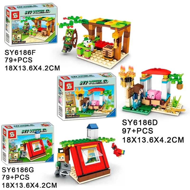 SY6186 SY Набор из 8 конструкторов (Мой мир) SY6186 SY Набор из 8 конструкторов (Мой мир)