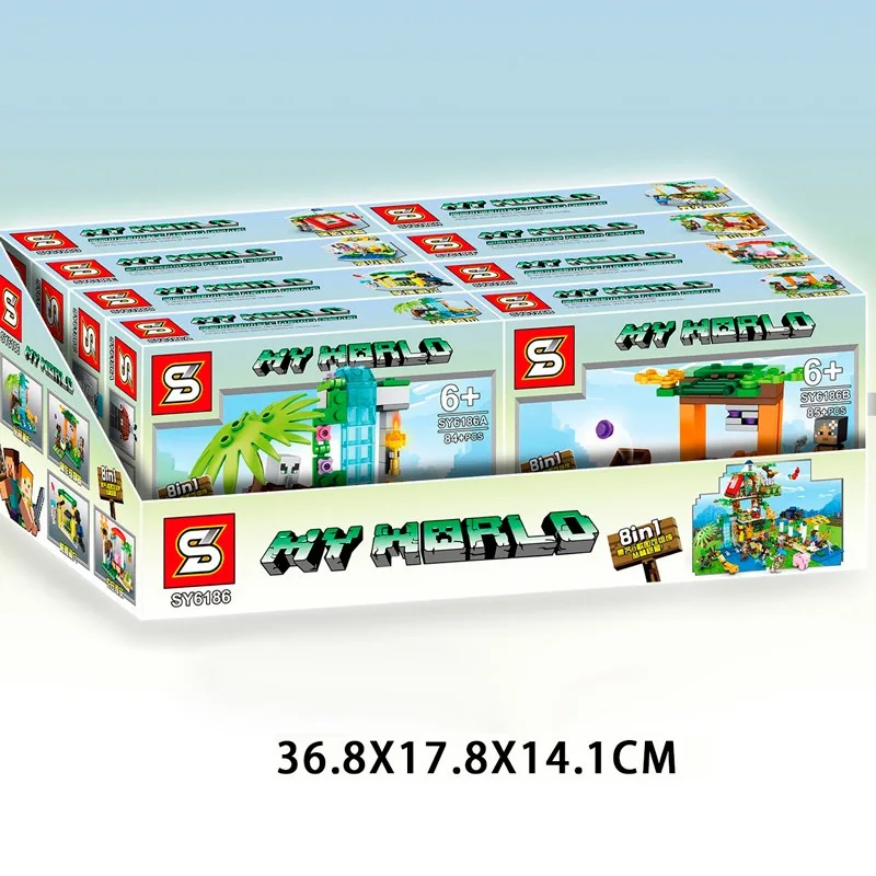 SY6186 SY Набор из 8 конструкторов (Мой мир) SY6186 SY Набор из 8 конструкторов (Мой мир)