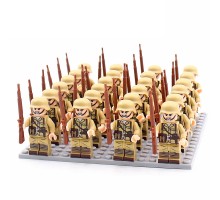 DZ-151 TBS Toys Солдаты: 24 минифигурки, 24 винтовки, 1 пластина 16х16