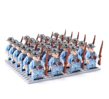 DZ-156 TBS Toys Солдаты: 24 минифигурки, 24 винтовки, 1 пластина 16х16