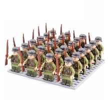 DZ-50 TBS Toys Солдаты: 24 минифигурки, 24 винтовки, 1 пластина 16х16 DZ-50 TBS Toys Солдаты: 24 минифигурки, 24 винтовки, 1 пластина 16х16