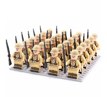 DZ-64 TBS Toys Солдаты: 24 минифигурки, 24 винтовки, 1 пластина 16х16