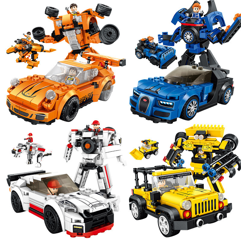Купить 661001 Panlos Brick 4 гоночные модели - трансформеры с кэшбэком ...